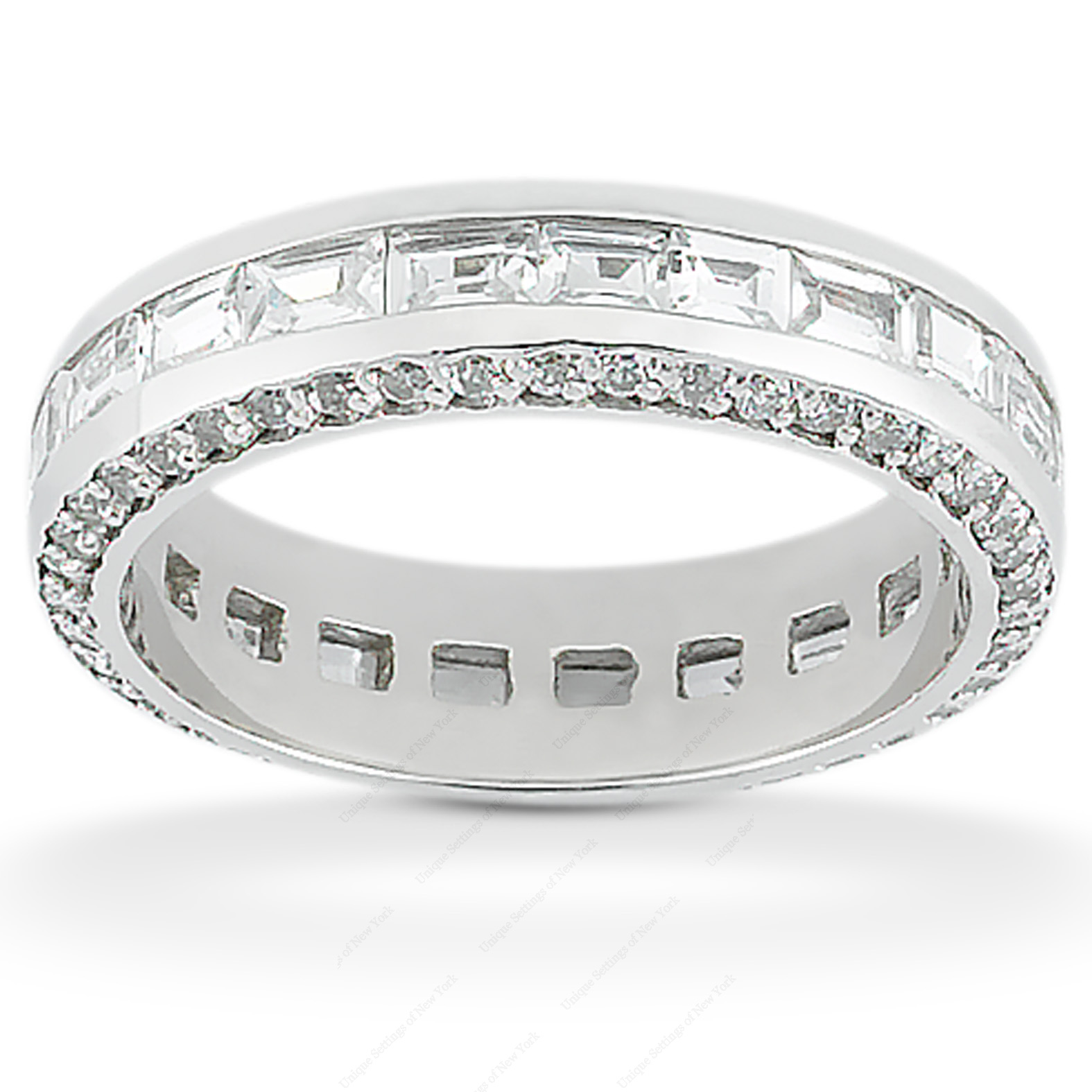 14 Karat White Gold  Cut Diamond Unique Engagement Ring 