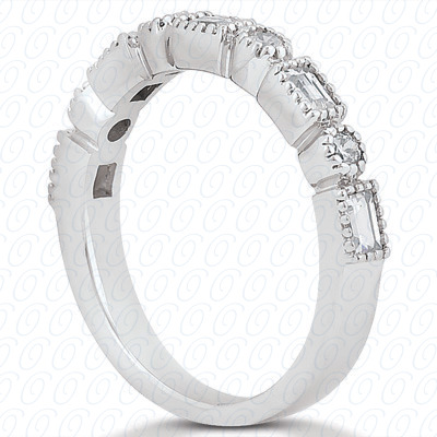 14 Karat White Gold  Cut Diamond Unique Engagement Ring 