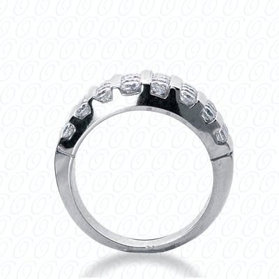 14 Karat White Gold  Cut Diamond Unique Engagement Ring 