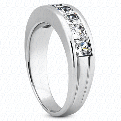 14 Karat White Gold  Cut Diamond Unique Engagement Ring 
