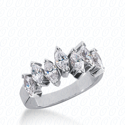 14 Karat White Gold  Cut Diamond Unique Engagement Ring 