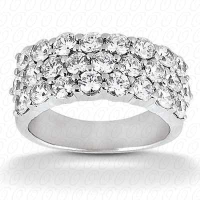 14 Karat White Gold  Cut Diamond Unique Engagement Ring 
