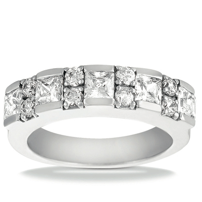 14 Karat White Gold  Cut Diamond Unique Engagement Ring 