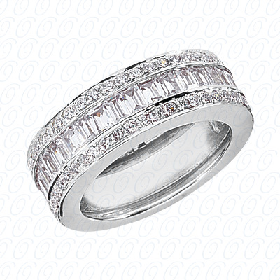 14 Karat White Gold  Cut Diamond Unique Engagement Ring 