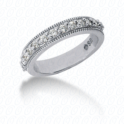 14 Karat White Gold  Cut Diamond Unique Engagement Ring 