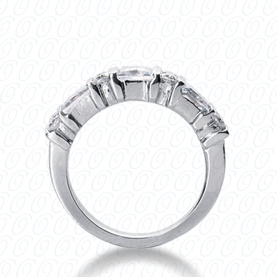 14 Karat White Gold  Cut Diamond Unique Engagement Ring 