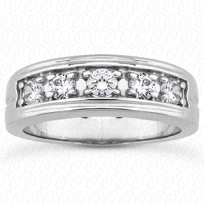 14 Karat White Gold  Cut Diamond Unique Engagement Ring 