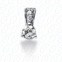 14 Karat White Gold  Cut Diamond Unique Engagement Ring 