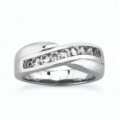14 Karat White Gold  Cut Diamond Unique Engagement Ring 