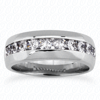 14 Karat White Gold  Cut Diamond Unique Engagement Ring 