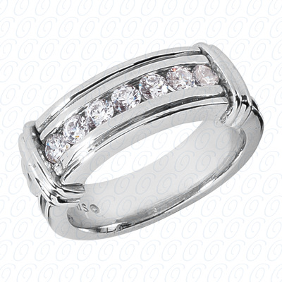 14 Karat White Gold  Cut Diamond Unique Engagement Ring 