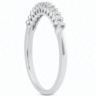 14 Karat White Gold  Cut Diamond Unique Engagement Ring 