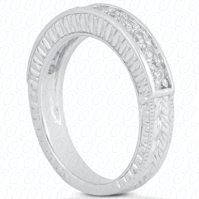 14 Karat White Gold  Cut Diamond Unique Engagement Ring 