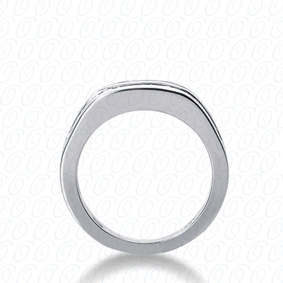 14 Karat White Gold  Cut Diamond Unique Engagement Ring 