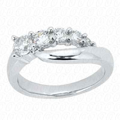 14 Karat White Gold  Cut Diamond Unique Engagement Ring 