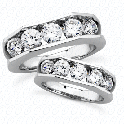 14 Karat White Gold  Cut Diamond Unique Engagement Ring 