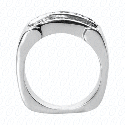 14 Karat White Gold  Cut Diamond Unique Engagement Ring 