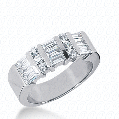 14 Karat White Gold  Cut Diamond Unique Engagement Ring 