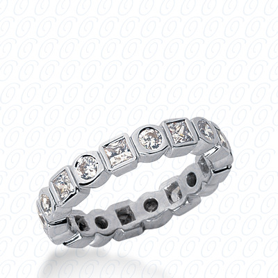 14 Karat White Gold  Cut Diamond Unique Engagement Ring 