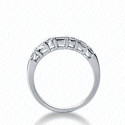 14 Karat White Gold  Cut Diamond Unique Engagement Ring 