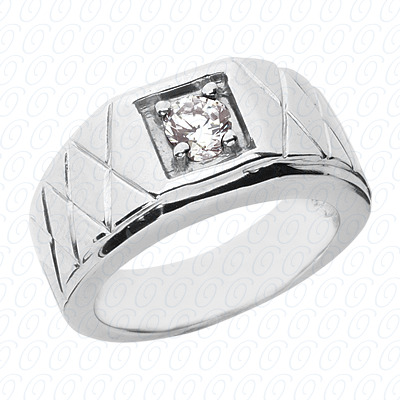 14 Karat White Gold  Cut Diamond Unique Engagement Ring 