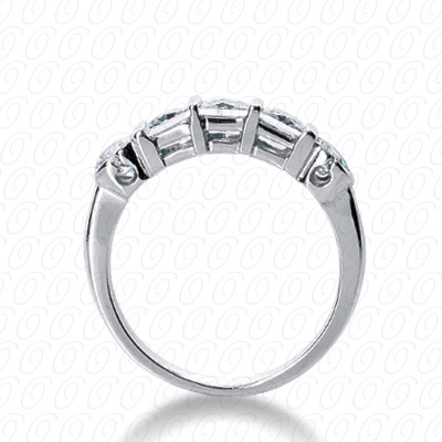 14 Karat White Gold  Cut Diamond Unique Engagement Ring 