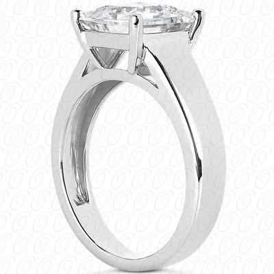 14 Karat White Gold  Cut Diamond Unique Engagement Ring 