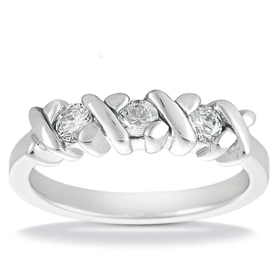14 Karat White Gold  Cut Diamond Unique Engagement Ring 