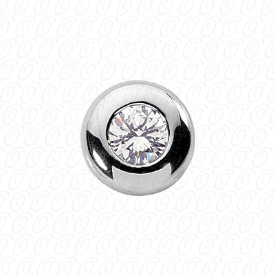 14 Karat White Gold  Cut Diamond Unique Engagement Ring 