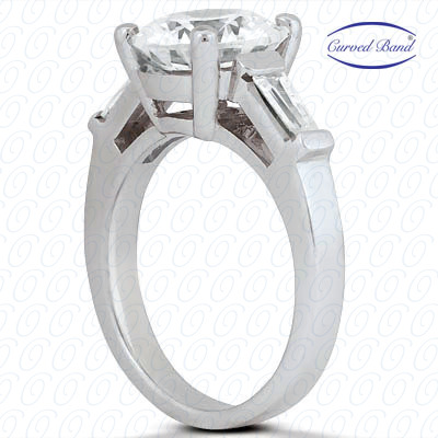 14 Karat White Gold  Cut Diamond Unique Engagement Ring 