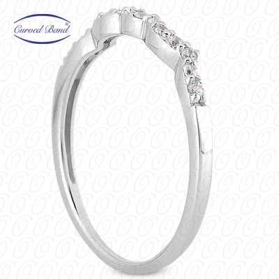14 Karat White Gold  Cut Diamond Unique Engagement Ring 