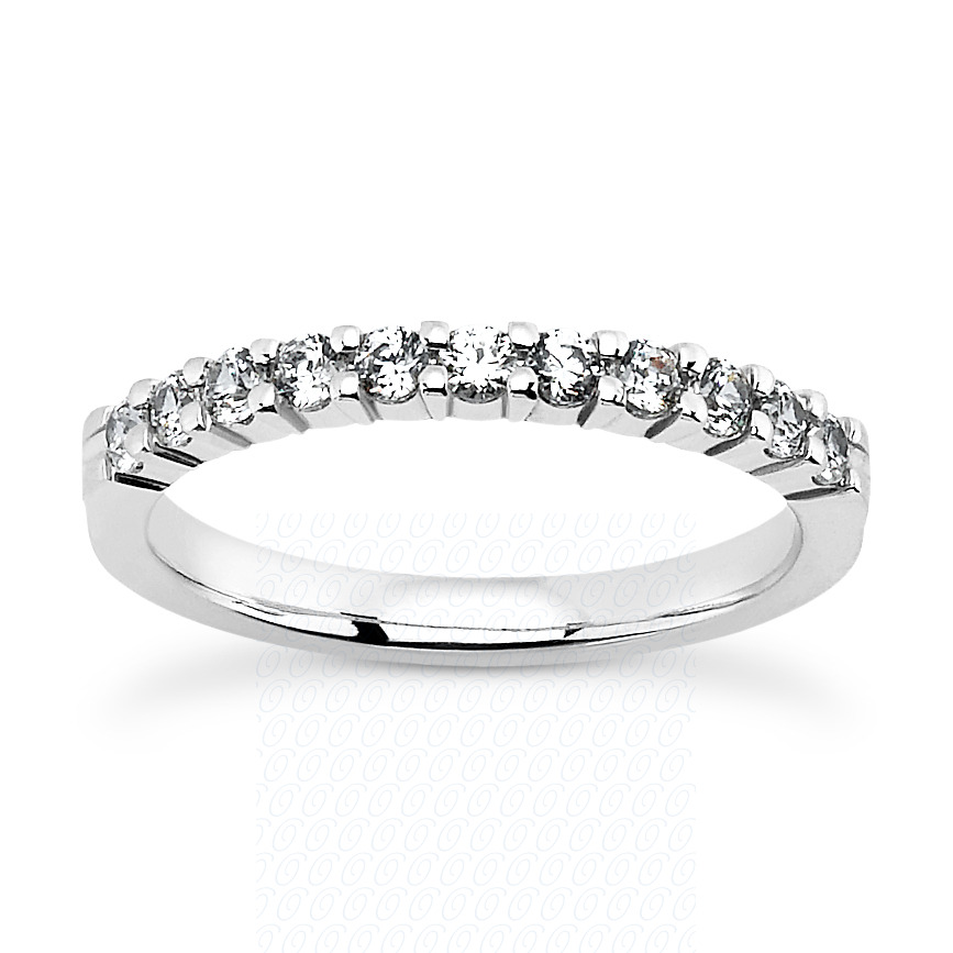 14 Karat White Gold  Cut Diamond Unique Engagement Ring 