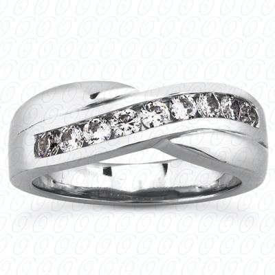 14 Karat White Gold  Cut Diamond Unique Engagement Ring 