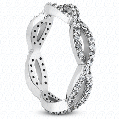 14 Karat White Gold  Cut Diamond Unique Engagement Ring 