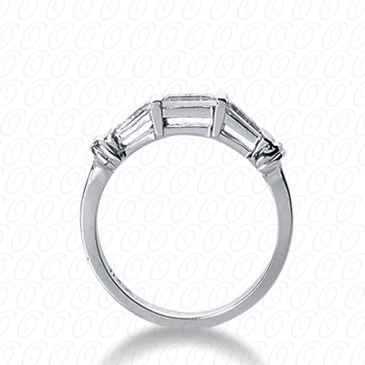 14 Karat White Gold  Cut Diamond Unique Engagement Ring 