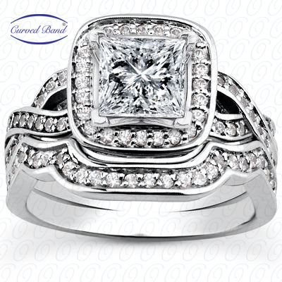 0.42 CT. 14 Karat Pink Gold Halo Petite  Cut Diamond Engagement Ring Petite Style