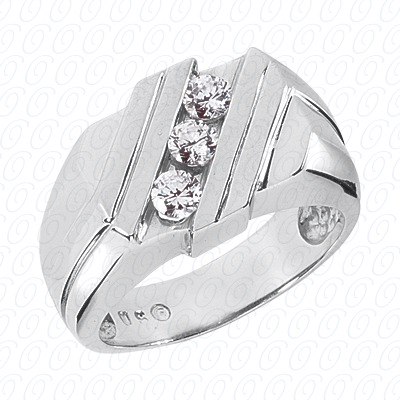 14 Karat White Gold  Cut Diamond Unique Engagement Ring 