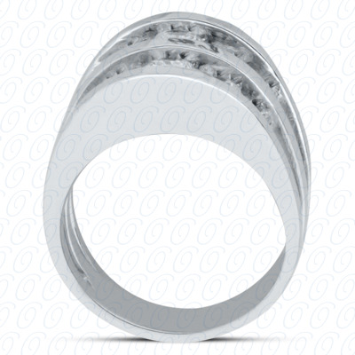 14 Karat White Gold  Cut Diamond Unique Engagement Ring 