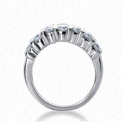 14 Karat White Gold  Cut Diamond Unique Engagement Ring 