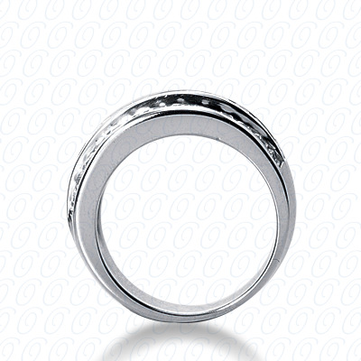 14 Karat White Gold  Cut Diamond Unique Engagement Ring 