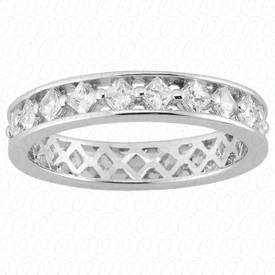 14 Karat White Gold  Cut Diamond Unique Engagement Ring 