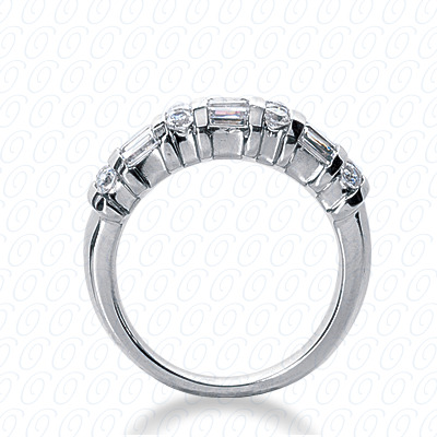 14 Karat White Gold  Cut Diamond Unique Engagement Ring 