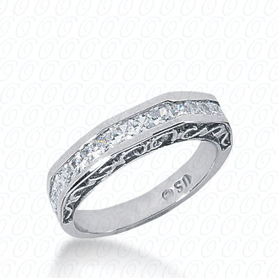 14 Karat White Gold  Cut Diamond Unique Engagement Ring 