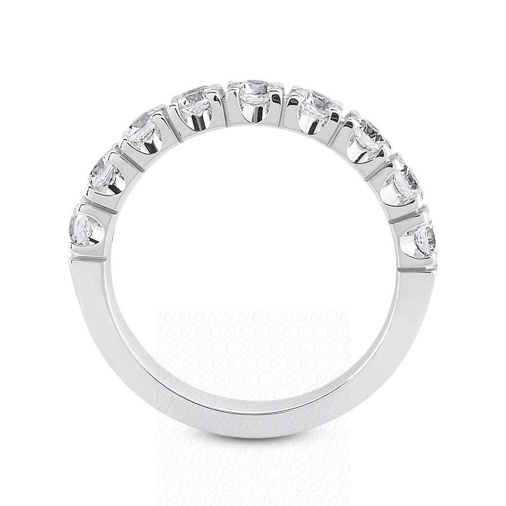 14 Karat White Gold  Cut Diamond Unique Engagement Ring 