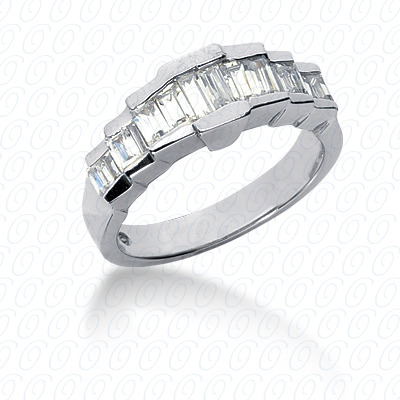14 Karat White Gold  Cut Diamond Unique Engagement Ring 