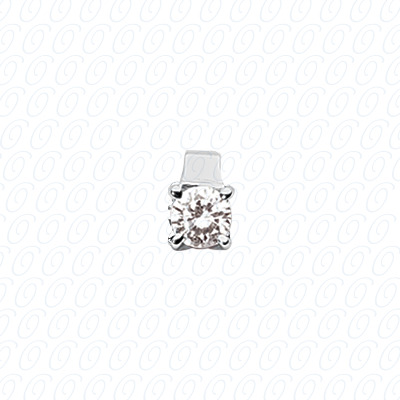 14 Karat White Gold  Cut Diamond Unique Engagement Ring 