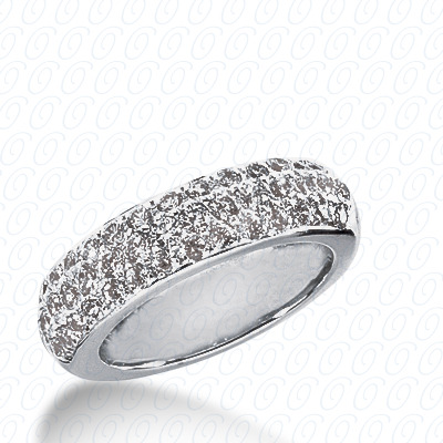 14 Karat White Gold  Cut Diamond Unique Engagement Ring 
