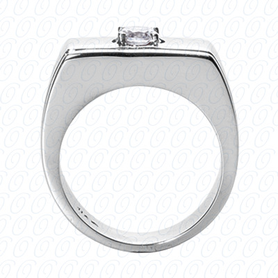 14 Karat White Gold  Cut Diamond Unique Engagement Ring 