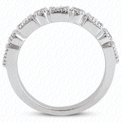 14 Karat White Gold  Cut Diamond Unique Engagement Ring 