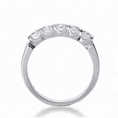 14 Karat White Gold  Cut Diamond Unique Engagement Ring 